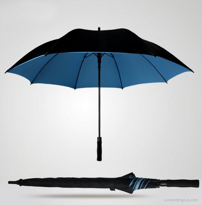 汽车伞直杆高尔夫伞定制 超强抗暴风雨双层超大雨伞